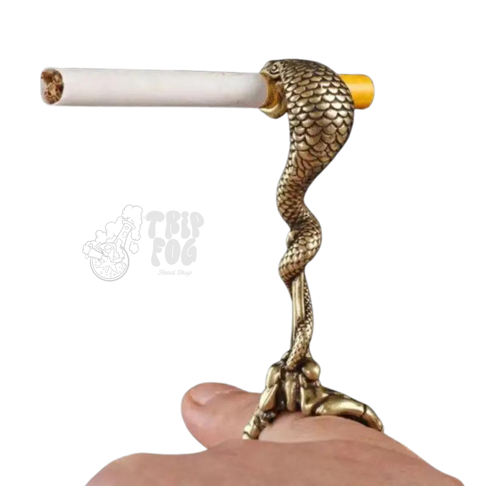 Anel de Metal Cobra para Cigarro