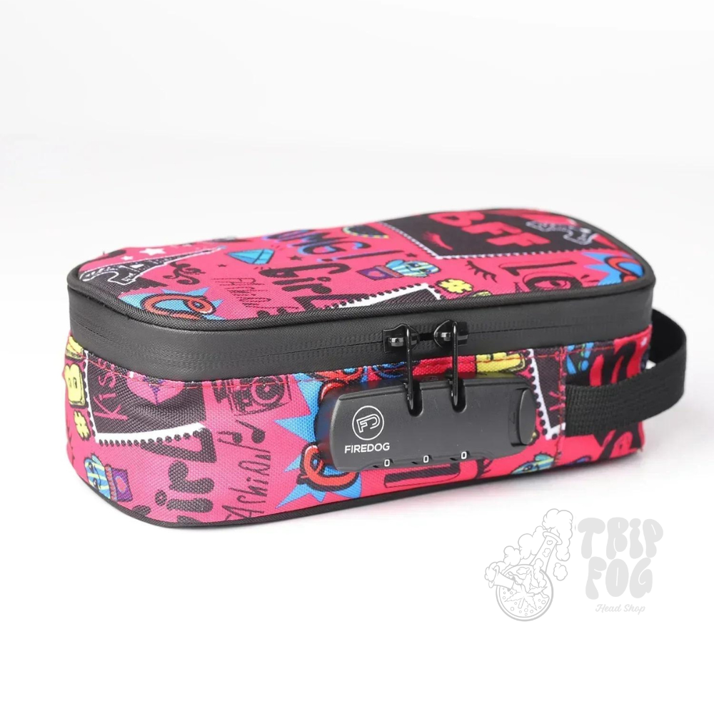 Case FIREDOG Graffiti com Senha a Prova de Odor