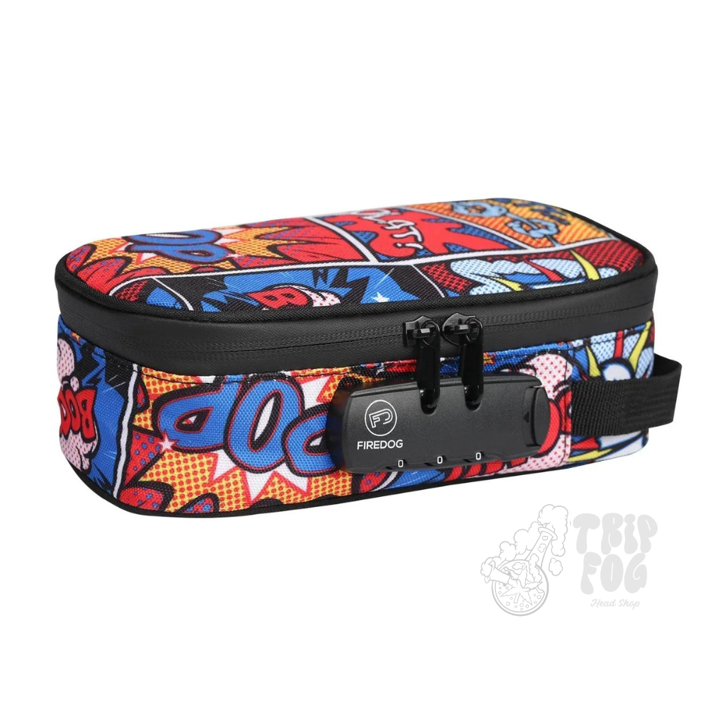 Case FIREDOG Quadrinhos com Senha a Prova de Odor